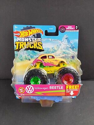 21 Neon Shockers Monster Truck Hot Wheels Vw Beetle Volkswagen 21 Diecast New Ebay