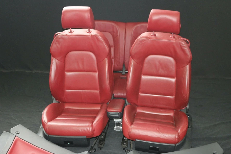 Audi A3 8P 8P7 Cabrio Asientos Deportivos Interior de Cuero Innenausstattug Rojo - Imagen 2 de 4