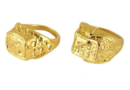 Fake gold rings costume clearance