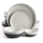 Gibson Black Bowl Dinner Service Sets