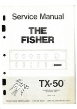 Service Manual Guide For FISHER TX-50