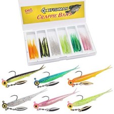 Crappie-Baits- Plastics-Jig-Heads-Kit-Shad CRAPPIE MINNOW 40 pc. KIT COMBO 2