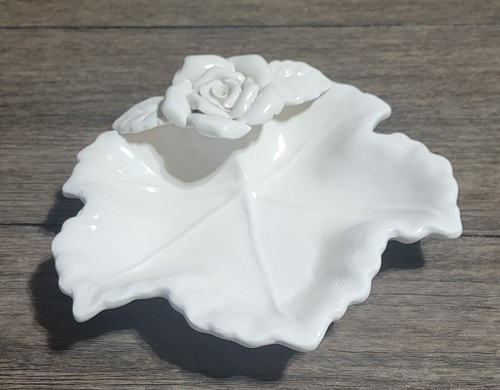 World Bazaar Maple Leaf and Rose Candy Dish - Picture 2 of 4