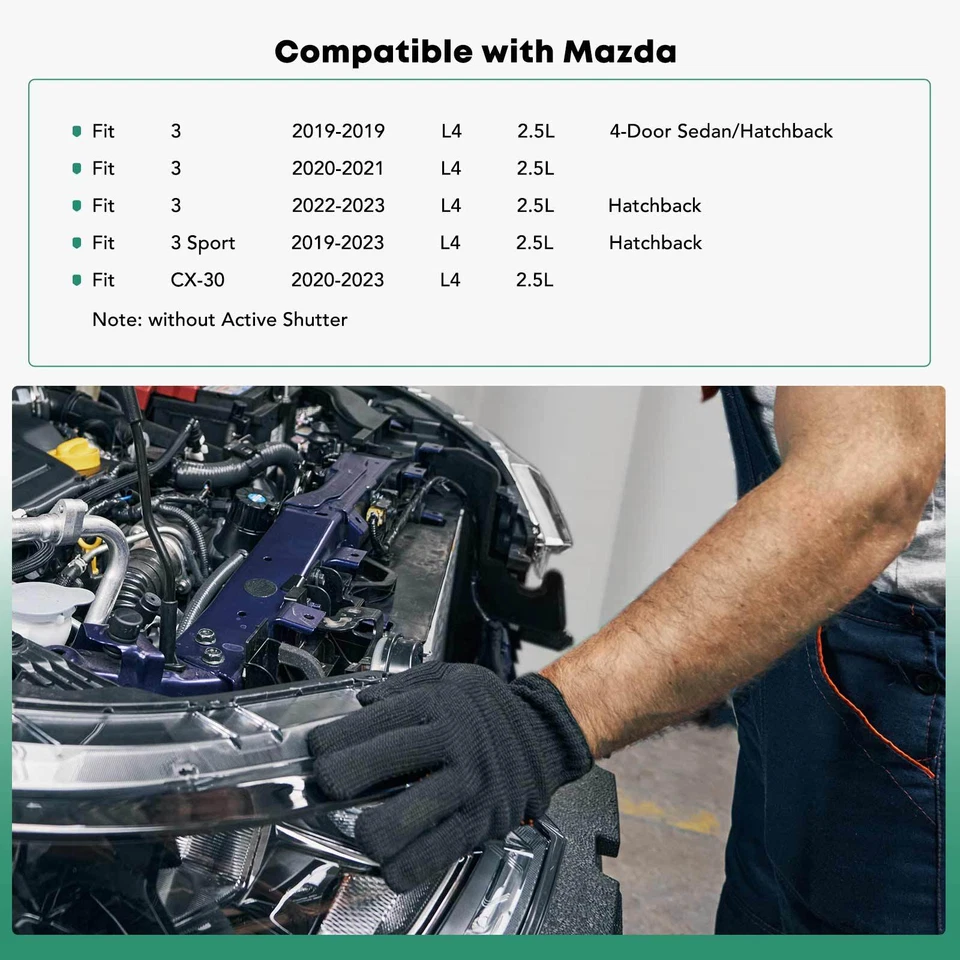 Radiator Support Assembly for Mazda 3 2019-2023 3 Sport 2019-2023 CX-30 L4 2.5L - Image 2 of 4