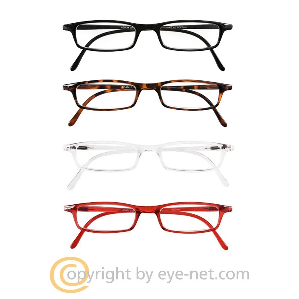 ADAM auch für Eva- Kunststoff Lesebrille-Federbügel & Etui-I Need You by EYE-NET