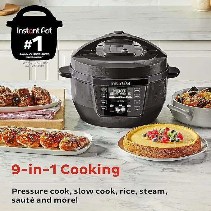 Instant Pot RIO Wide Plus,7.5 夸脱 35% 大烹饪表面,9 合 1 — 第 3/4 张图片