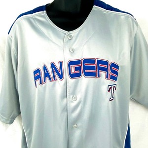 texas rangers gray jersey