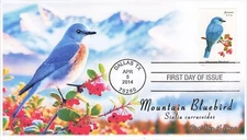 AO-4883-2, 2014, Songbirds, First Day Cover, Add-on Cachet, Standard Postmark, M