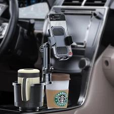 Adjustable Cup Holder Phone Mount for Car Fits 2.5"-4.1" Cup Holders