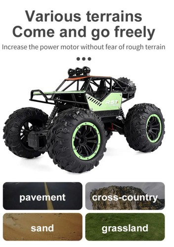 Coches de radiocontrol 4x4 Rock Crawler Truck 1:16 todoterreno control remoto oruga buggy 2,4 G - Imagen 7 de 11