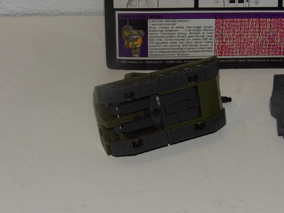 TRANSFORMERS G1 BRAWL BRUTICUS COMPLETE COMBATICON MINT LOT ORIGINAL - Image 4 of 4