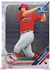 2019 Bowman Chrome Luken Baker Rookie RC #BCP-116 St. Louis Cardinals A10