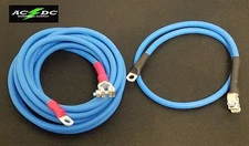 Battery Relocation Kit, # 2 Awg HD welding Cable, Top Post 16' BLUE / 4' BLUE