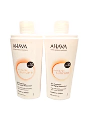 2 AHAVA Mineral  Suncare Sun Protection Anti-Aging Moisturizer SPF30 8.5 oz. UNB