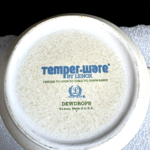 Creamer margherita floreale blu Lenox tempra congelatore a goccia di rugiada per forno 10 oz USA - Foto 11 di 21