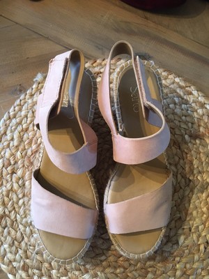 franco sarto nude wedges