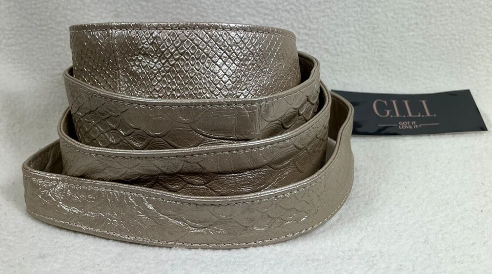 Cinturón Reversible Cuero Patrones GILI Talla M/L Opción Colores: Negro y Beige Foto 3 de 4