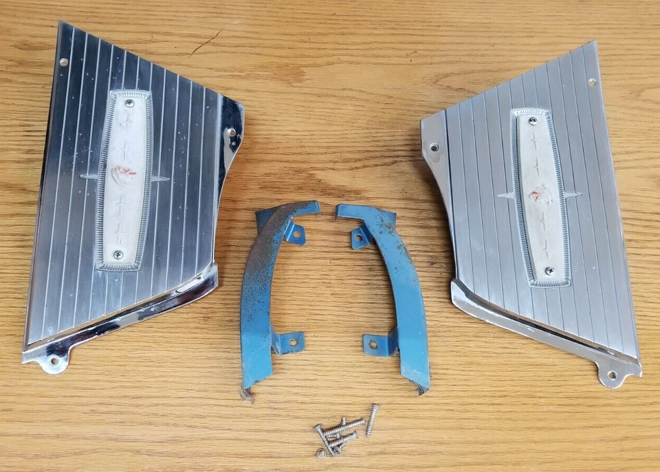 Sail Panel Trim Lights 64 1964 Mercury Montclair Monterey Marauder Parklane - Image 3 of 4