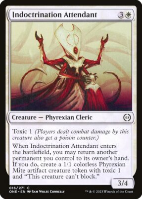 Indoctrination Attendant (016) Phyrexia: All Will Be One ONE MTG Magic