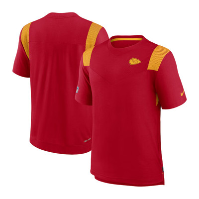 Kansas City Chiefs T-Shirt Herren Nike NFL Performance Top - Neu
