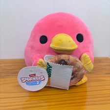 Zuru Snackles Whitney Pink Platypus Plush Subway Cookie Series 2 Stuffed Toy