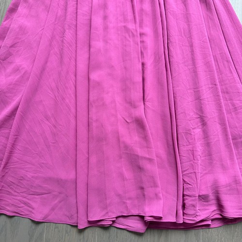 Simkhai Carli Plisse Halter Midi Dress Halter Opera Pink - Size 2 - Picture 3 of 10