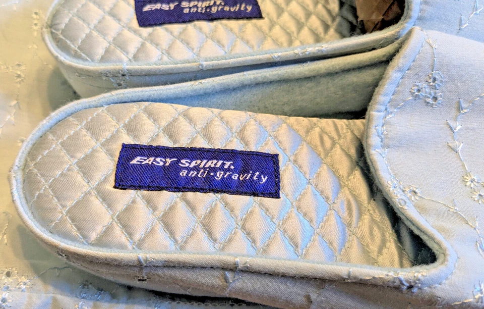 NUEVAS Zapatillas Easy Spirit Antigravedad Azul Claro Ojales Tela Talla 8 con Bolsa Foto 3 de 4