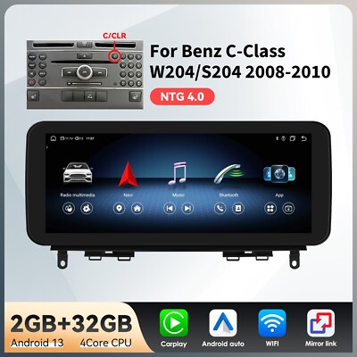 10.25'' Upgrade Android 14 Carplay Car Radio For Mercedes Benz C Class W204 S204