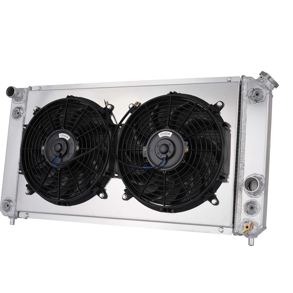 Ventilador de cubierta de radiador de aluminio de 3 filas para Chevy S10 Blazer GMC Jimmy Sonoma 1994-05 Foto 2 de 4