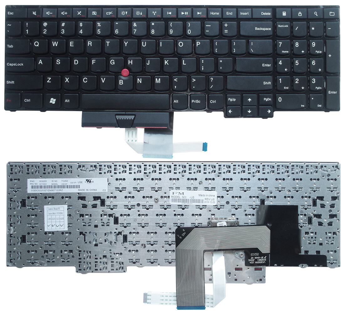US Keyboard for Lenovo IBM Thinkpad Edge E520 E525 04W0872 04W0836