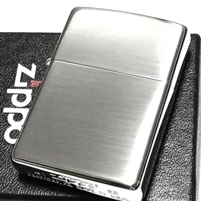 Zippo Oil Lighter Polish Platinum Coating Silver Regular Case Japan