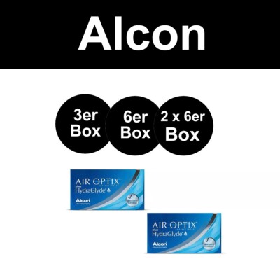 AIR OPTIX  plus HydraGlyde Monatslinsen 3er/6er/2x6er Box einer Stärke von Alcon