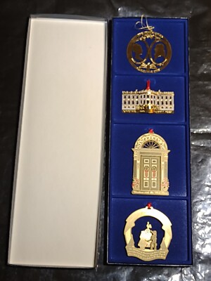 1985.1986.1987.1988　クリスマスオーナメント　ホワイトハウス Christmas Ornaments 1985-1988 The Whitehouse Historical