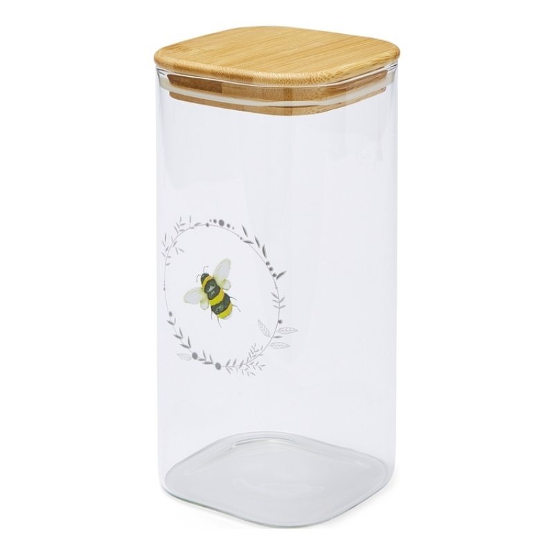 Cooksmart Bumble Bees Glass Storage Jar - 1.5L