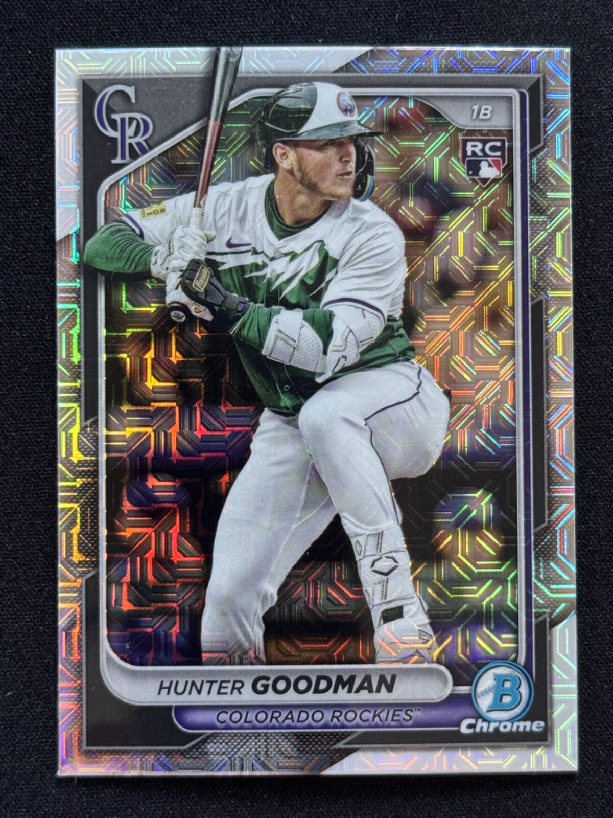 2024 Bowman Chrome - #25 Hunter Goodman (RC) Rookie Mojo