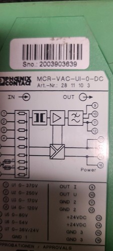 PHOENIX CONTACT MCR-VAC-UI-0-DC CONVERTER - Picture 2 of 5