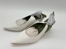 Rilista Women  s Slingback Closed Pointed Toe Heels Bowknot Slip On Wedding Party