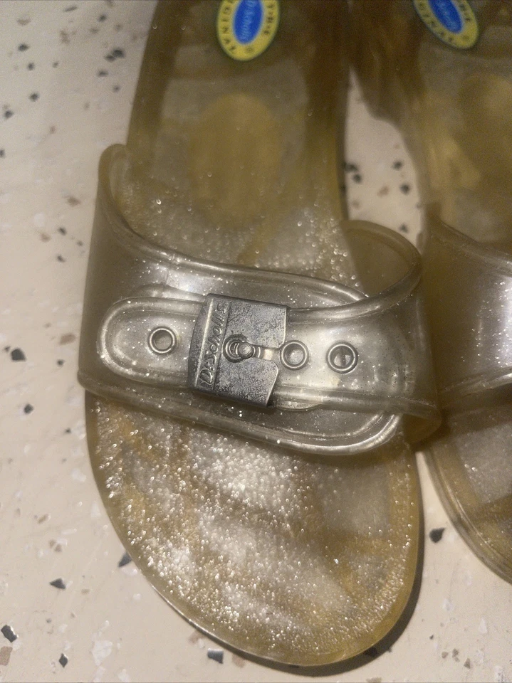 Sandalias DR SCHOLLS The Original Transparente Hechas en Italia Transparente Talla 7 De Colección Foto 4 de 4