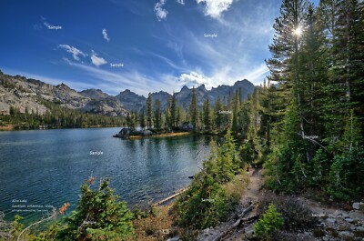 Sawtooth Mountains Wilderness Alice Lake #2 Idaho Photo Poster Print SM22