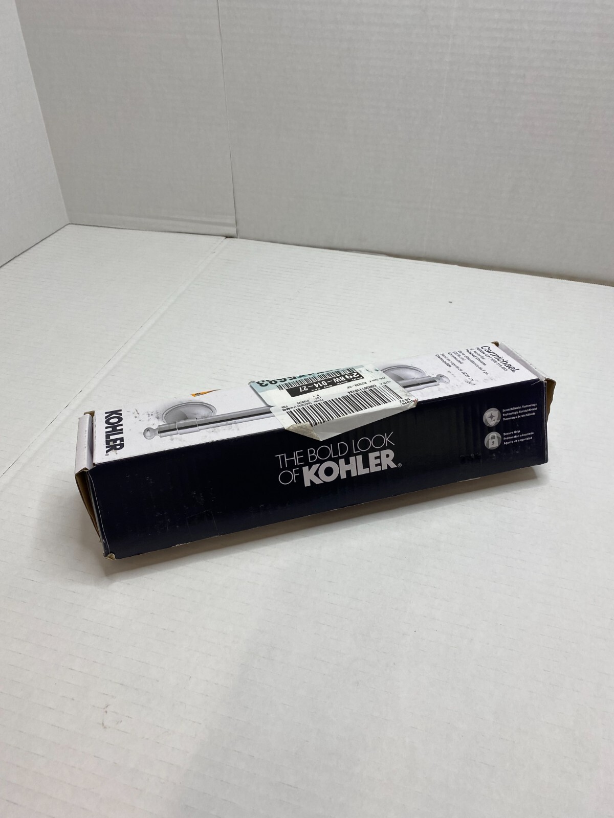 KOHLER 9" Grab Bar in Polished Chrome Carmichael bathroom shower or