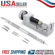 Metal Adjustable Band Watch Strap Bracelet Link Pin Remover Repair Tool Kit Set