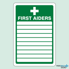 First Aiders Sign