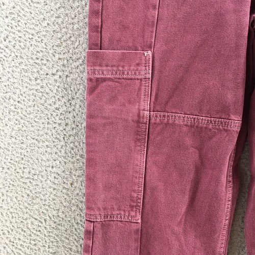 BDG Urban Outfitters Denim Cargo Pants Mens (actual 30x30) Burgundy Mid Rise - Picture 5 of 20