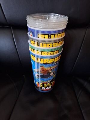 4 WWE Sammel Becher - Unbenutzt - Slurpee - Undertaker, Triple H, John Cena ...