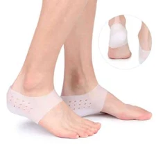 Concealed Footbed Enhancers Invisible Height Increase Silicone Insoles Pads Pair