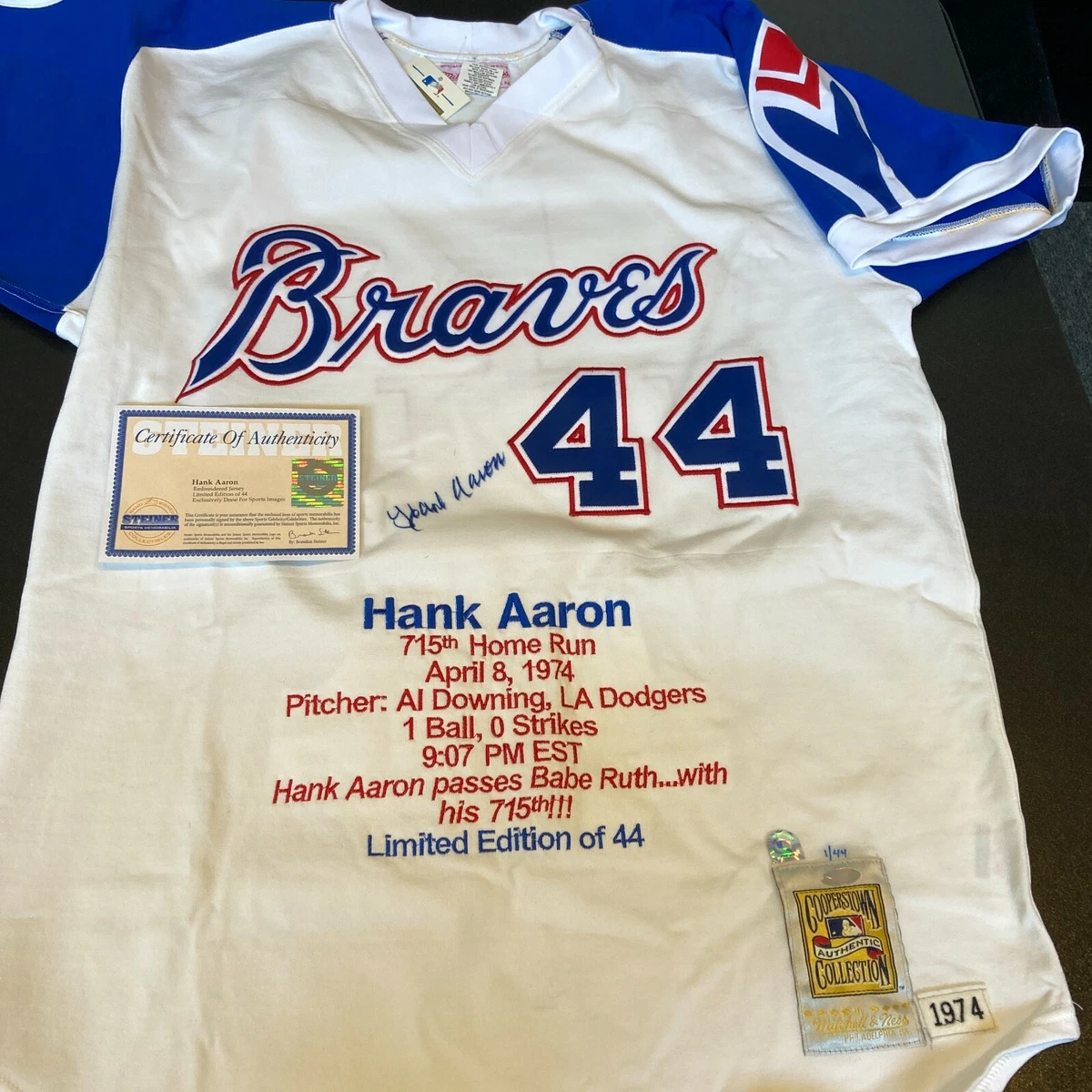 signed hank aaron jersey