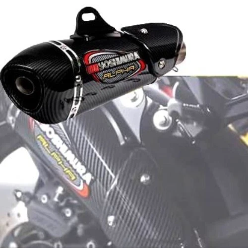 Yoshimura Alpha Bike Exhaust Muffler With DB Killer Silencer (Carbon Blac - Image 3 of 4