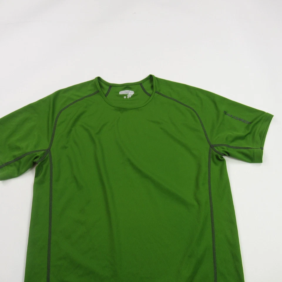 Salomon Shirt Womens Medium Short Sleeve Lightweight Stretch Green - Image 2 of 4
