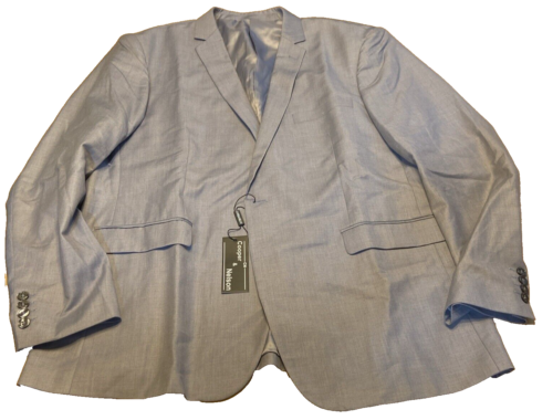 Cooper & Nelso mens blazer 4XL Grey Suit Jacket