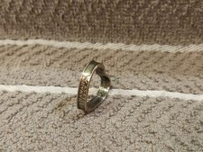 Hawaii State Quarter Heart Pendant handmade small 1"x 3/4"X3/16" 2008